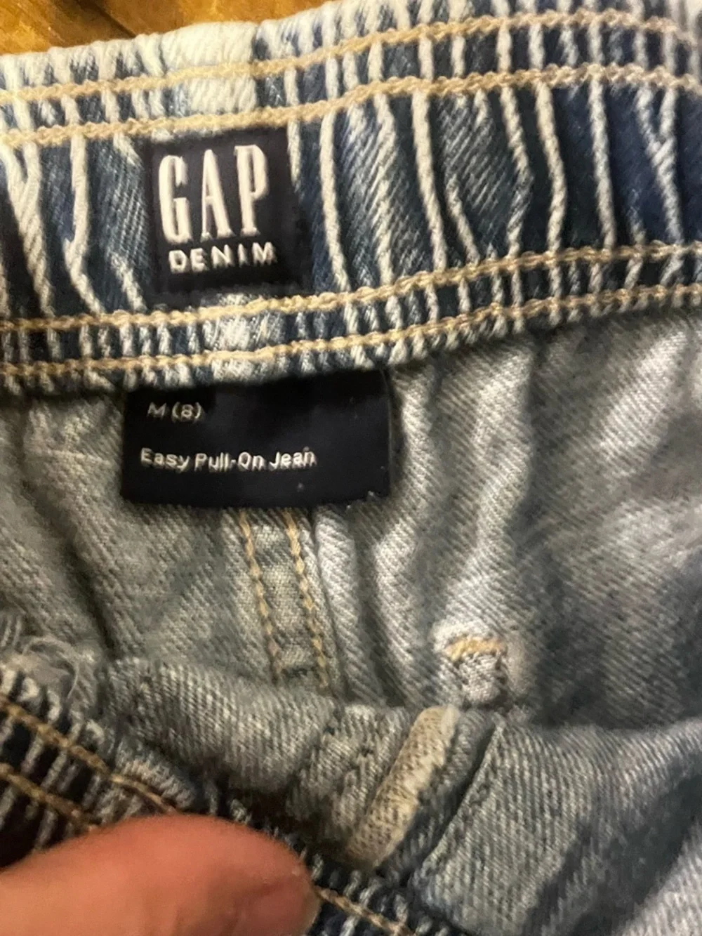 GAP Light Blue Girls Pull-On Denim Shorts